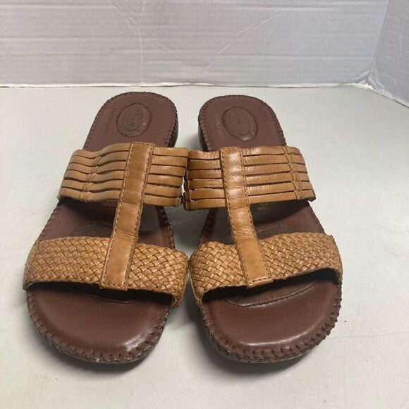 DR. SCHOLLS Betty Women’s Brown Leather Sandals Size 8 - Picture 8 of 8